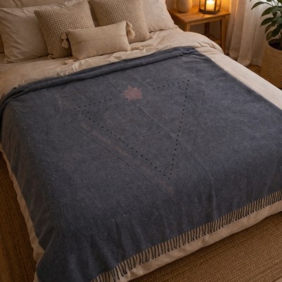 FRY  Dokuma Tek Kişilk Battaniye Düz Renk