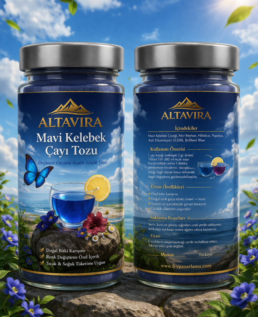 FRY Altavira Mavi Kelebek Çayı