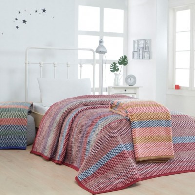 FRY  Dokuma Tek Kişilk Battaniye Nursa Akrilik